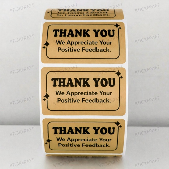Thank You Stickers – Positive Feedback Labels for Poshmark Sellers NEW - Picture 1 of 10